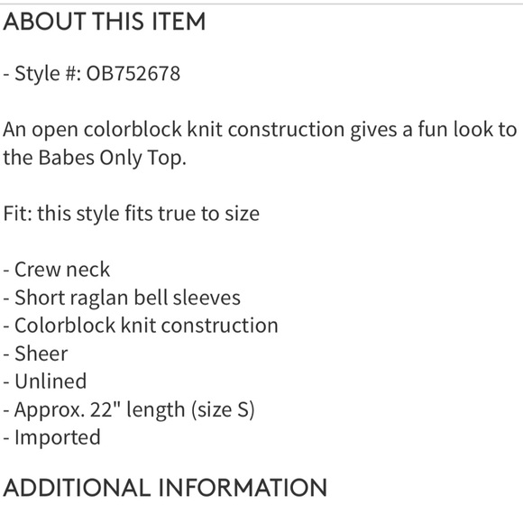 🆕 EUC Free People Babes Only Stripe Knit Top size small - Picture 14 of 14